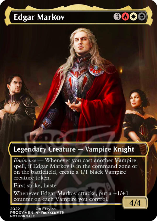 Edgar Markov Proxy Alter by ProxxedMTG